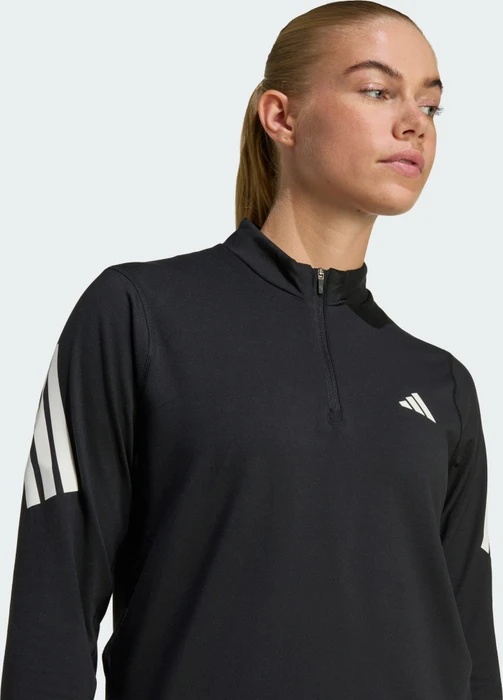 adidas Adi365 Iconic Running Half Zip Laufshirt langarm schwarz (Damen)