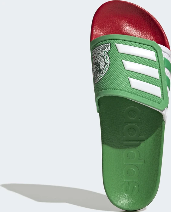 adidas TND Adilette vivid green/cloud white/scarlet