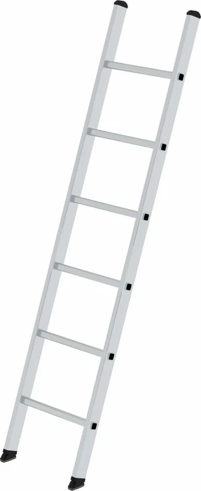 Günzburger Steigtechnik Alu Anlegeleiter ohne Traverse, 6 Stufen