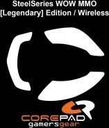 Corepad Skatez PRO für SteelSeries WoW MMO Legendary Edition Wireless, Mausgleiter, weiß