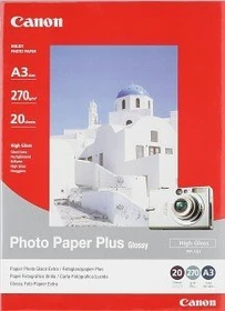 Canon PP-101 Plus Fotopapier hochglänzend weiß, A3, 270g/m², 20 Blatt