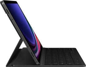 Samsung EF-DX710 Book Cover Keyboard Slim für Galaxy Tab S9 / S9 FE, schwarz, DE