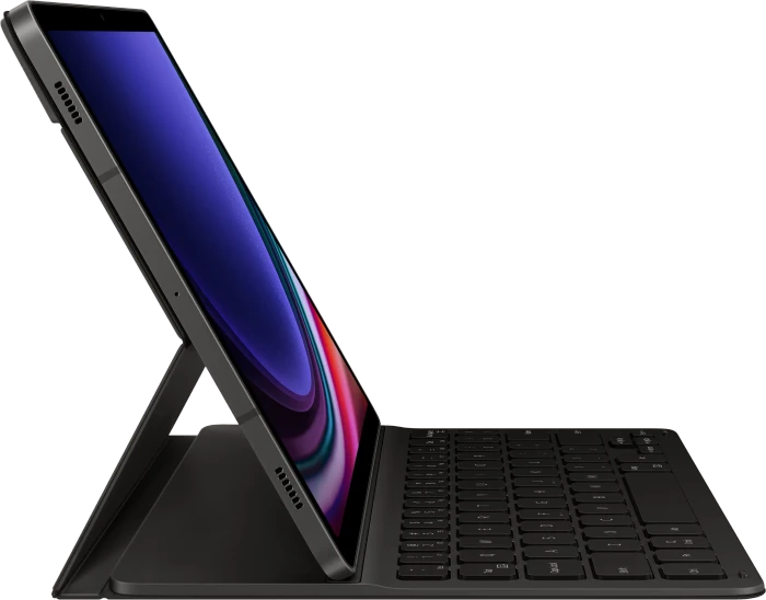 Samsung EF-DX710 Book Cover Keyboard Slim für Galaxy Tab S9 / S9 FE, schwarz, DE