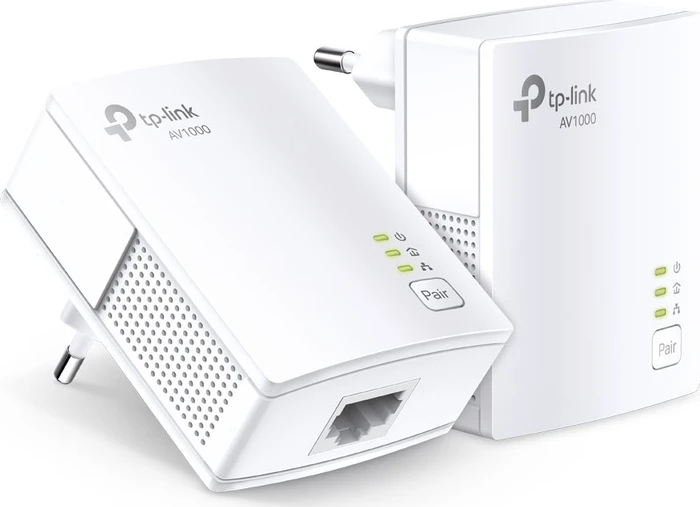 TP-Link Powerline AV1000 Starter Kit, HomePlug AV2, RJ-45, 2er-Pack