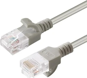 MicroConnect Slim Patchkabel, Cat6, U/UTP, RJ-45/RJ-45, 20m, grau