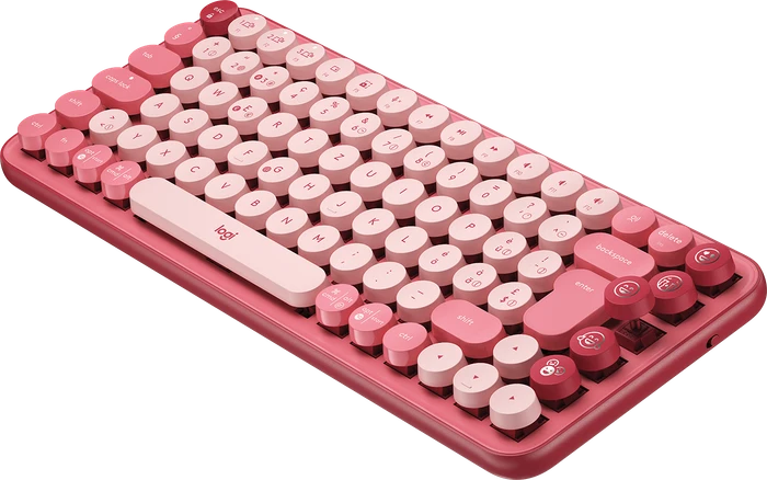 Logitech POP Keys Wireless Mechanical Keyboard, Logi Bolt, Heartbreaker, TTC BROWN, USB/Bluetooth, CH