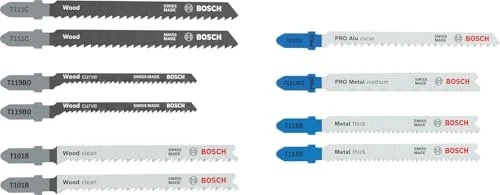 Bosch Professional PRO Wood and Metal Stichsägeblatt-Set, 10-tlg.