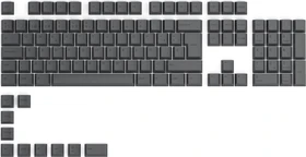Glorious GPBT Keycaps, Kunststoff (PBT), Black Ash, grau, 115 Tasten (105+10), ISO-ES