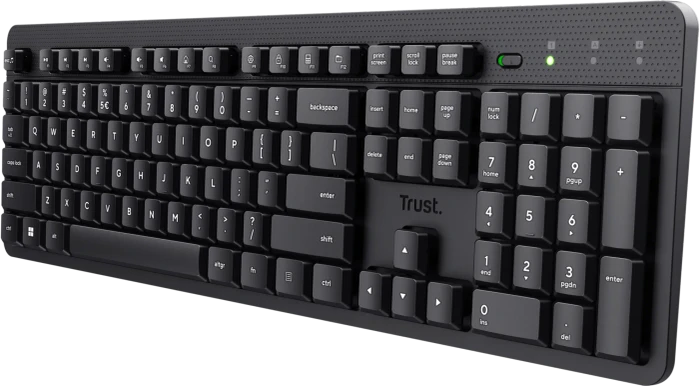 Trust Ody II Silent Wireless Keyboard, schwarz, USB, ES