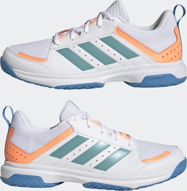 adidas Ligra 7 Indoor cloud white/beam orange (Damen)