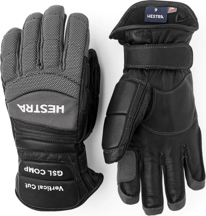 Hestra GSL Race Comp Skihandschuhe schwarz/weiß