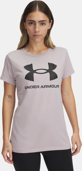 Under Armour Graphic Sportstyle classic Crew Funktionsshirt kurzarm gray dawn/black (Damen)