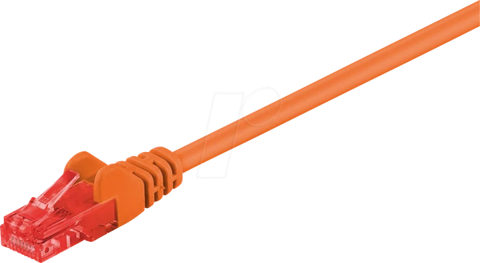 goobay Patchkabel, Cat6, U/UTP, RJ-45/RJ-45, 2m, orange