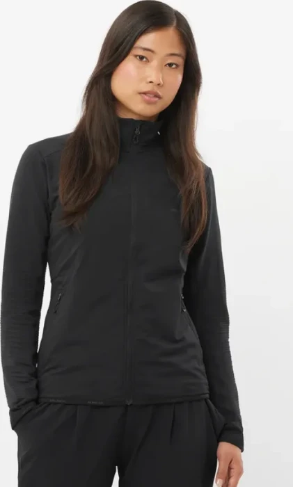 Salomon Essential Lightwarm Hybrid Funktionsjacke deep black (Damen)