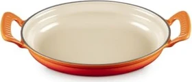 Le Creuset Modern Heritage Pfanne aus Gusseisen oval 28cm ofenrot