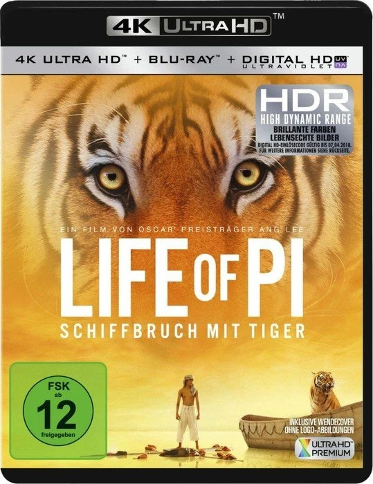 Life of Pi - Schiffbruch mit Tiger (4K Ultra HD)