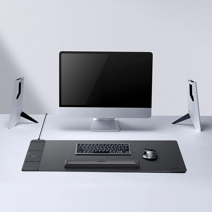 Baseus MagPro Series II Desk Mat mit Handballenauflage und induktivem Ladegerät, 770x340mm, schwarz