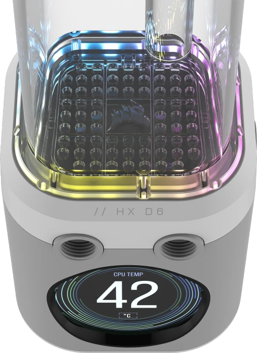 Corsair iCUE LINK XD6 RGB Elite LCD, weiss, mit Pumpe