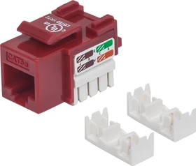 Intellinet Keystone Modul RJ-45 Buchse via Verlegekabel Cat5e, rot