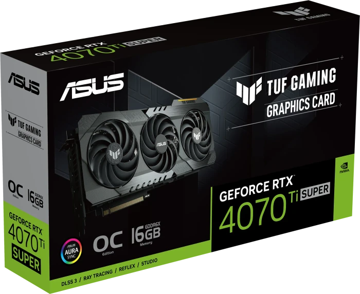 ASUS TUF Gaming GeForce RTX 4070 Ti SUPER OG OC, TUF-RTX4070TIS-O16G-OG-GAMING, 16GB GDDR6X, 2x HDMI, 3x DP