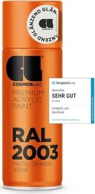 Cosmos Lac Acryllack-Spray RAL 2003 pastel orange glänzend, 400ml
