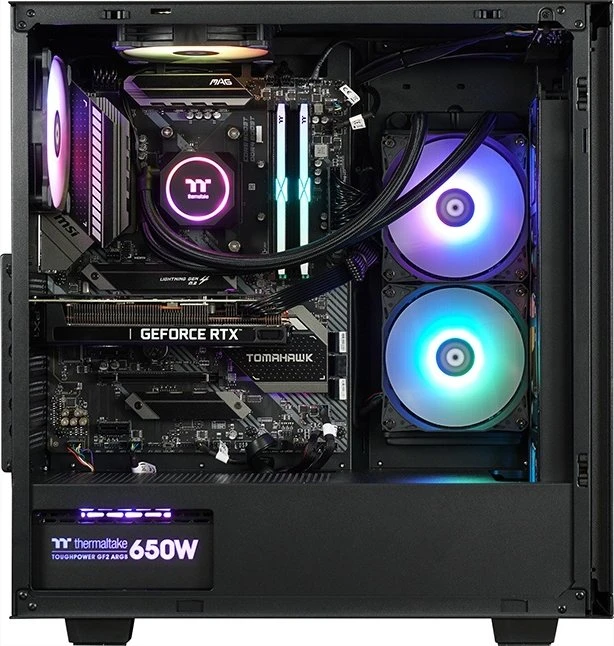 Thermaltake Kallisto, schwarz, Ryzen 5 5600X, 16GB RAM, 1TB SSD, GeForce RTX 3060