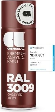 Cosmos Lac Acryllack-Spray RAL 3009 oxide red glänzend, 400ml