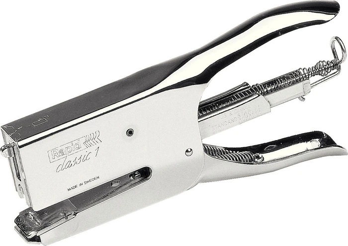 Rapid Classic K1 Heftzange für Typ 24, Blister, silber/chrom