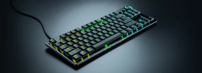 Razer Huntsman V3 Pro Low-profile Tenkeyless 8KHz, schwarz, LEDs RGB, Razer Low-Profile Analog Optical Switch, USB, DE