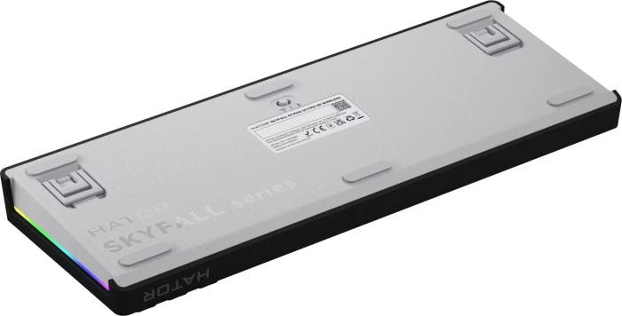 Hator Skyfall 65 MAG Ultima 8K Wireless, weiß/schwarz, LEDs RGB, Aurum Ice Magnetic, USB/Bluetooth, US