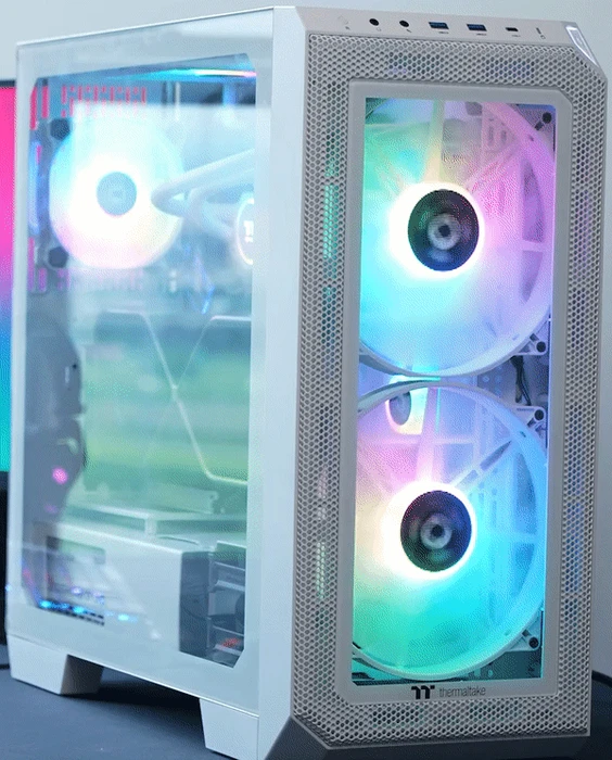 Thermaltake View 300 MX Snow Edition, weiß, Glasfenster
