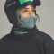 Ortovox Whiteout Sturmhaube aop green sage Vorschaubild