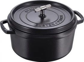 Zwilling Staub Cocotte Buster+Punch Schmortopf rund 28cm 6.7l schwarz