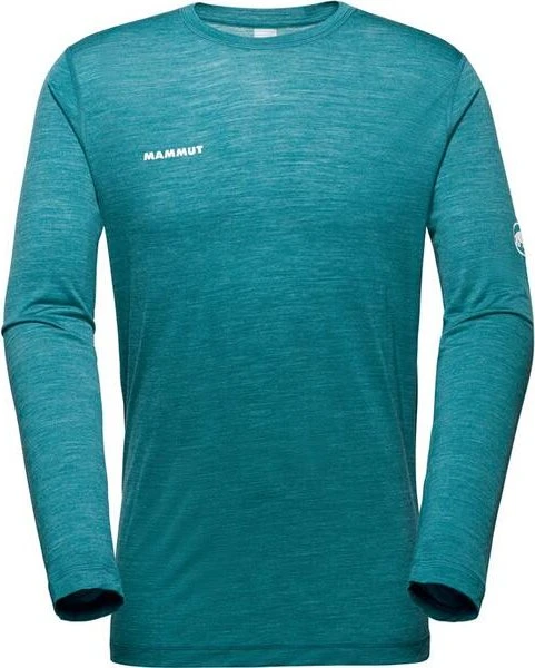 Mammut Tree Wool FL Funktionsshirt langarm deep teal melange (Herren)