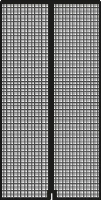 Schellenberg Fliegengitter Magnetvorhang 120x240cm anthrazit (50643)