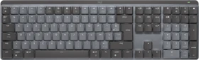 Logitech MX Mechanical, LEDs weiß, Logi Bolt, Graphite, Kailh Choc V2 LOW PROFILE BROWN, USB/Bluetooth, FR (920-010751)