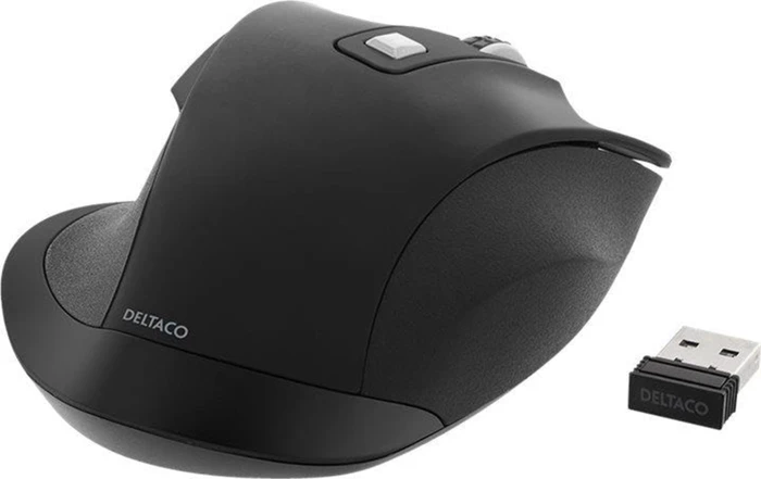 Deltaco Office Ergonomic Wireless Mouse schwarz, USB