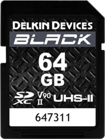 Delkin Black R300/W250 64GB, UHS-II U3, Class 10