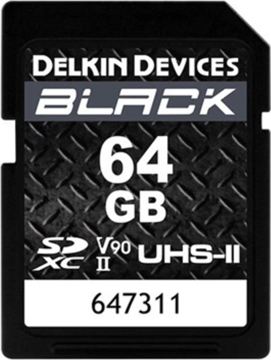 Delkin Black R300/W250 64GB, UHS-II U3, Class 10