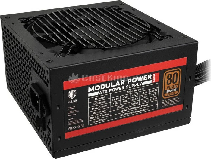 Kolink Modular Power 600W, ATX 2.4