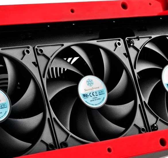 SilverStone Raven X RVX01 rot, Acrylfenster