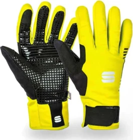 Sportful Sotto Zero Fahrradhandschuhe black/yellow fluo