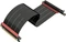 LinkUP AVA5 v2 Riser Kabel, links gerichtet, gewinkelt, PCIe 5.0, 300mm, schwarz/rosa Vorschaubild