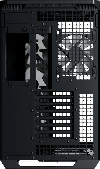 APNX V3 Black/Wood, inkl. 4x Lüfter, Glasfenster