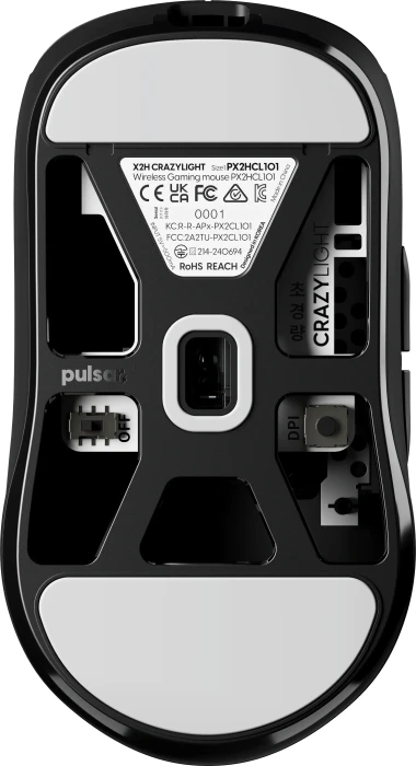 Pulsar Gaming Gears X2H CL CrazyLight Mini Wireless Jet Black, USB