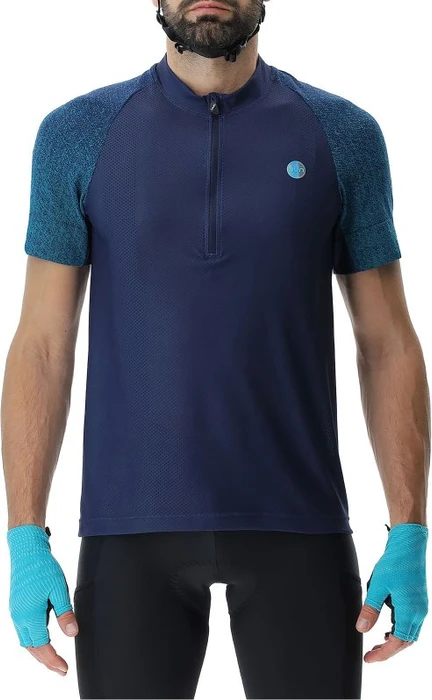 UYN Grit Trikot kurzarm midnight blue/peacock (Herren)