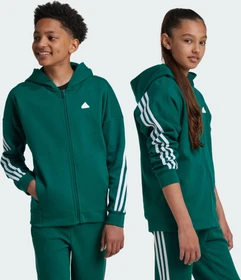 adidas Future Icons 3-Streifen Hoodie collegiate green/white (Junior)