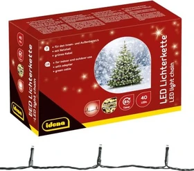 Idena Lichterkette Herzen LED 40x warmweiß