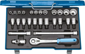 Gedore D19 IMU-10 Steckschlüsselsatz inkl. Koffer, 27-tlg.