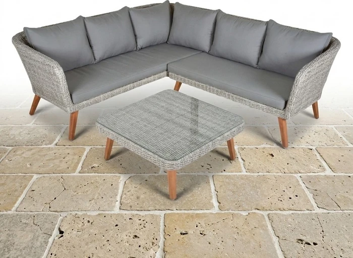 Garden Pleasure Pamplona Lounge-Set grau, 11-tlg.